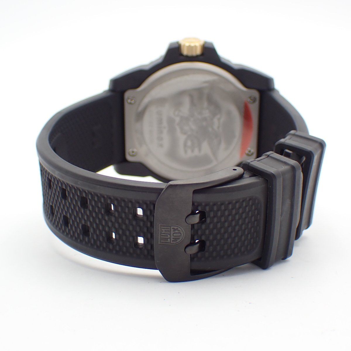 LUMINOX Navy Seals 3500 Series Quartz Men’s Watch Gray Dial Rubber Belt 3508 GOL