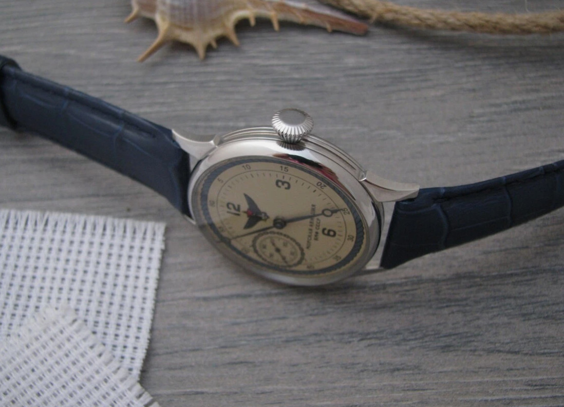 Aviator Dial Men’s Mechanical Watch 3602 Molniya Military Vintage Style Winding