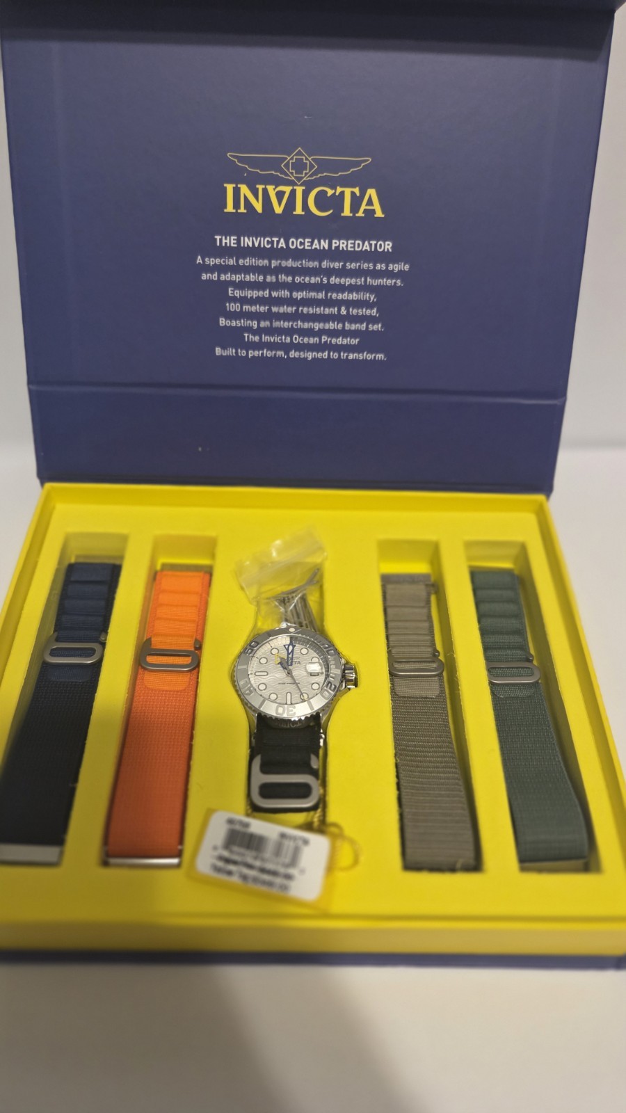 Invicta Ocean Predator Men’s Watch – 44mm with Interchangeable Strap