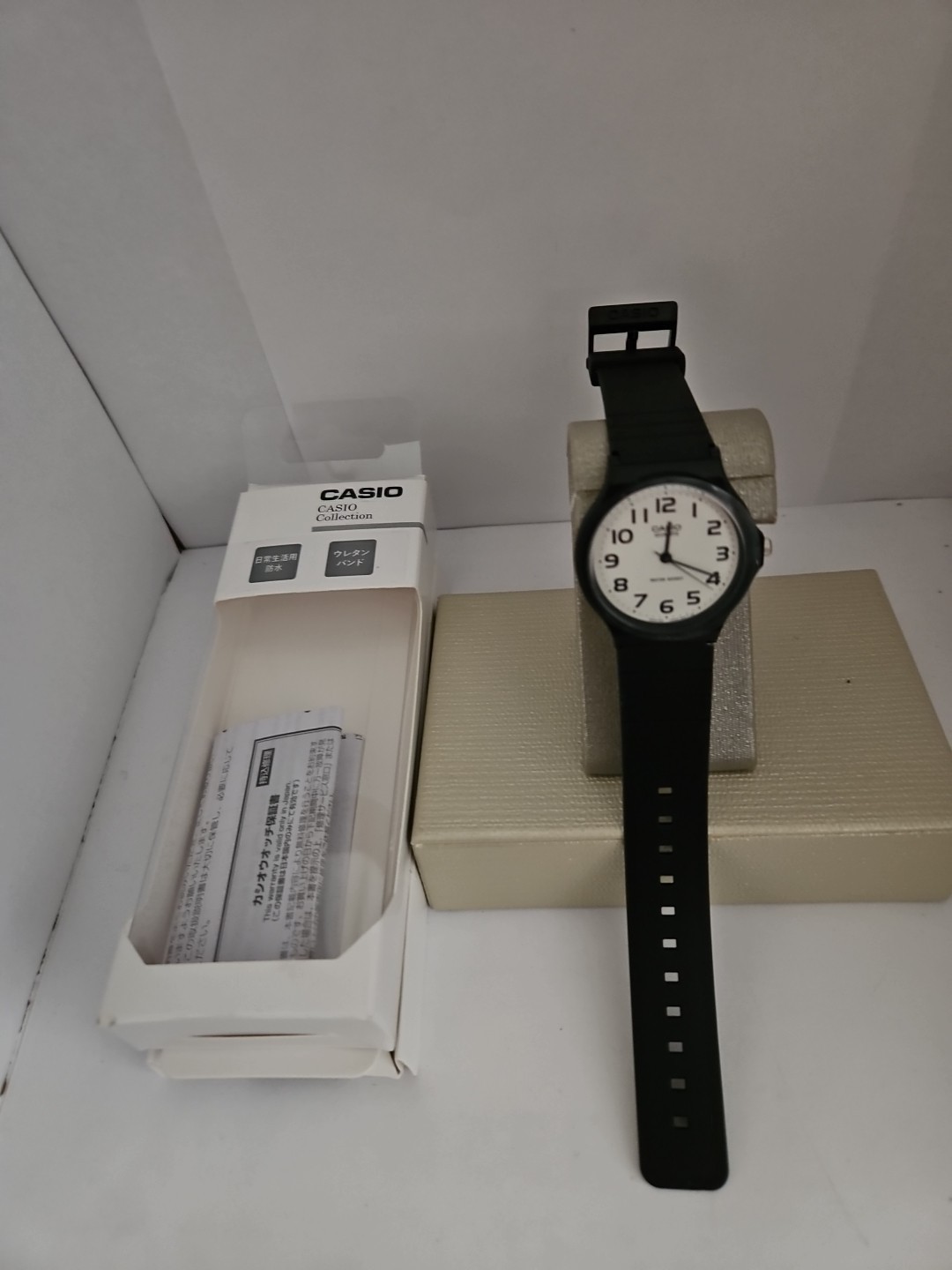 Casio Classic Analog Watch MQ24White Dial Black Strap New Battery