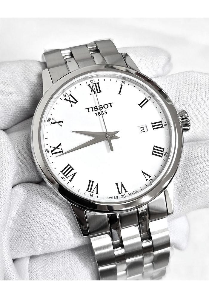 Tissot Mens Classic Dream 42mm Quartz White Dial Watch T129.410.11.013.00