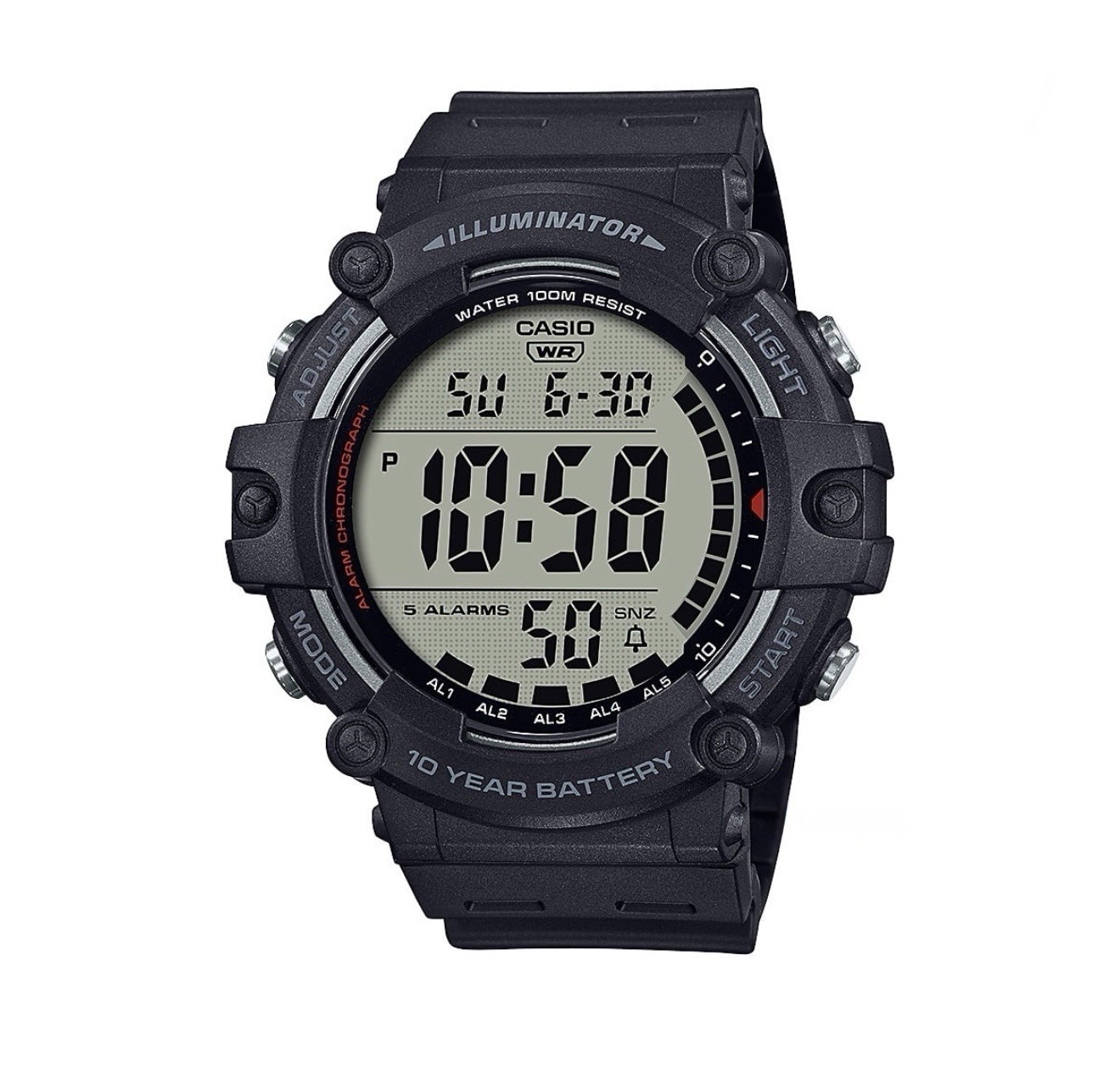 Illuminator AE1500WH Series, 10-Year Battery, LED Backlight, 5-Alarms