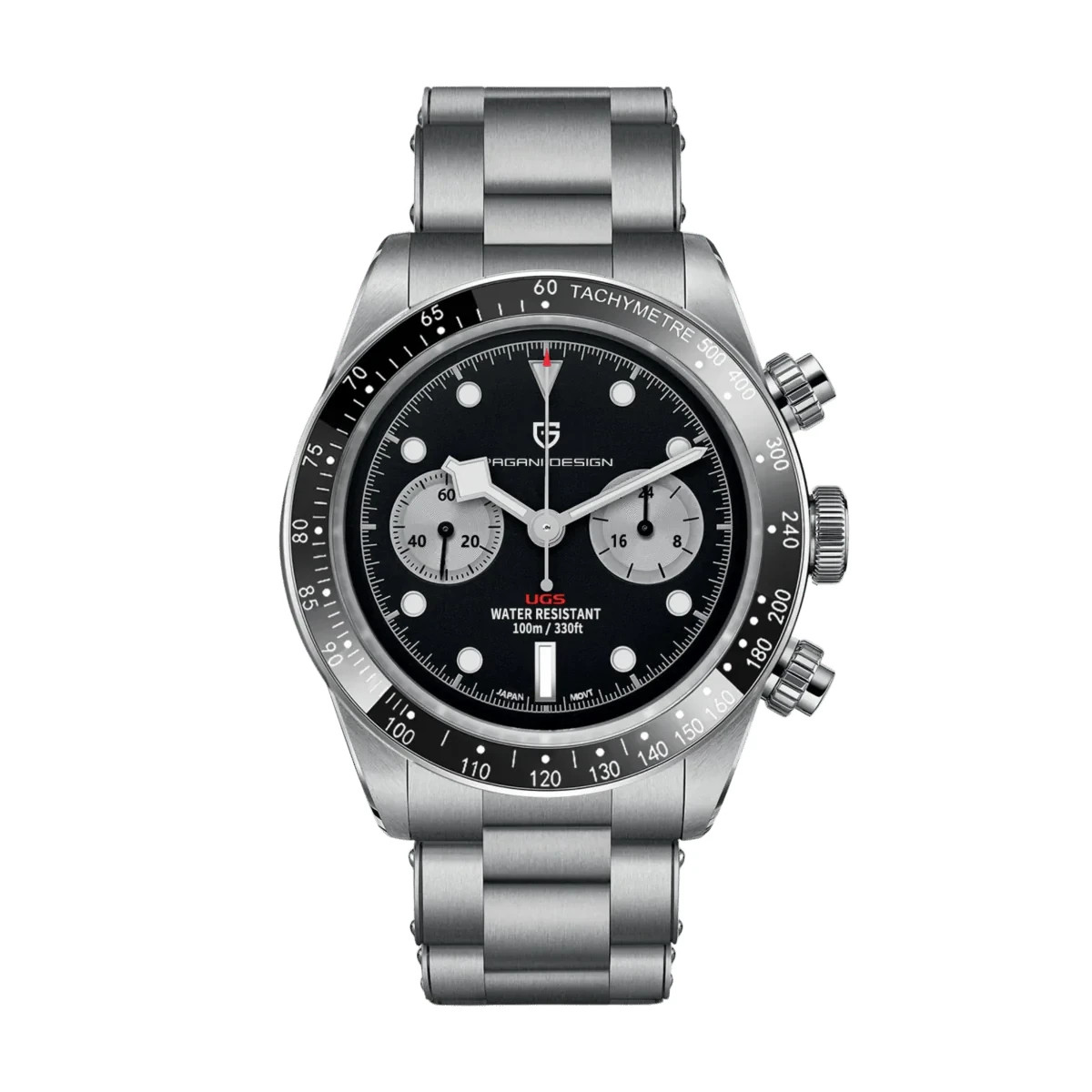 Pagani Design PD-1718 Mens Quartz Chronograph 39.5mm Reverse Panda Dial – UK
