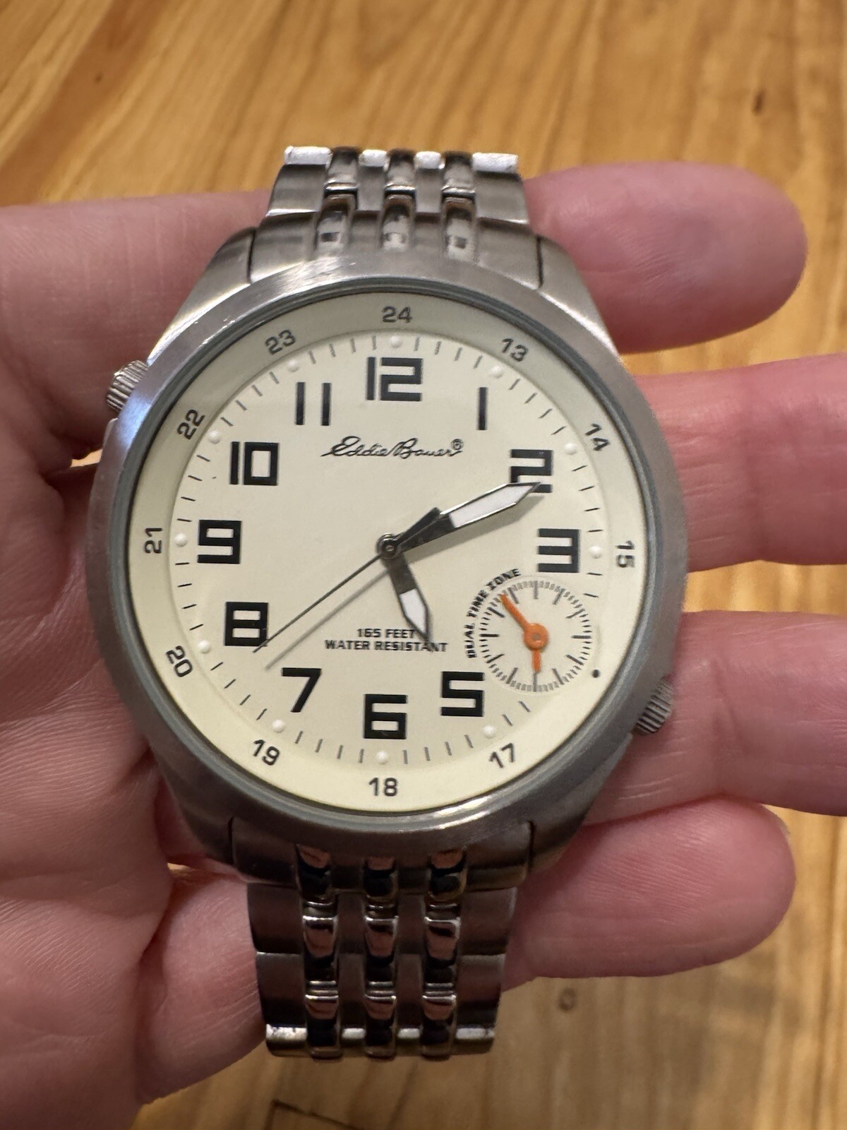 Eddie Bauer Men’s Watch – Dual Time, 5ATM O874 Silver