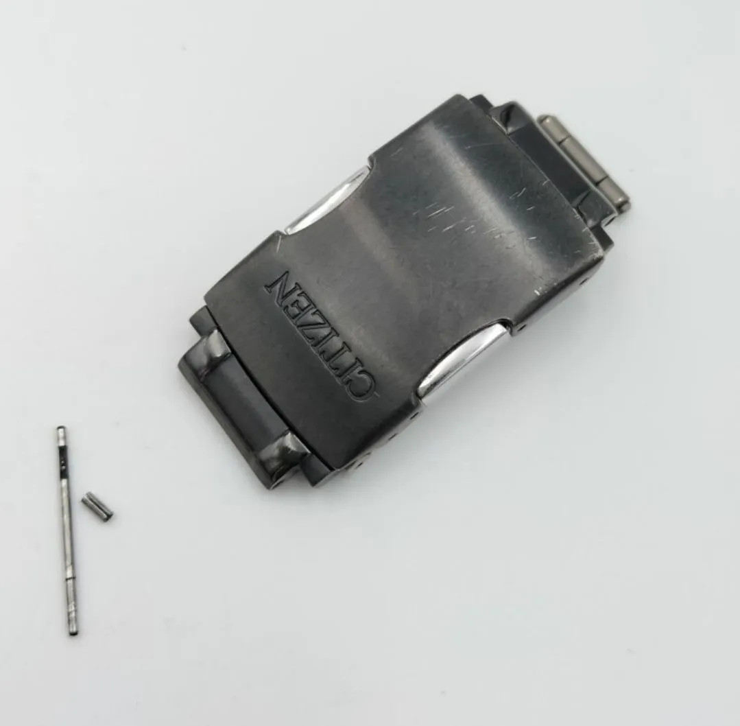 Used watch parts: Citizen Eco-Drive overseas model E610-S080584 buckle, clasp, s