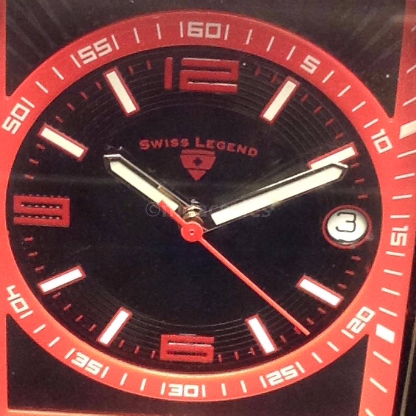 NEW IN BOX! GENUINE SWISS LEGEND LIMOUSINE WATCH, RED SL-40012-01-RDA