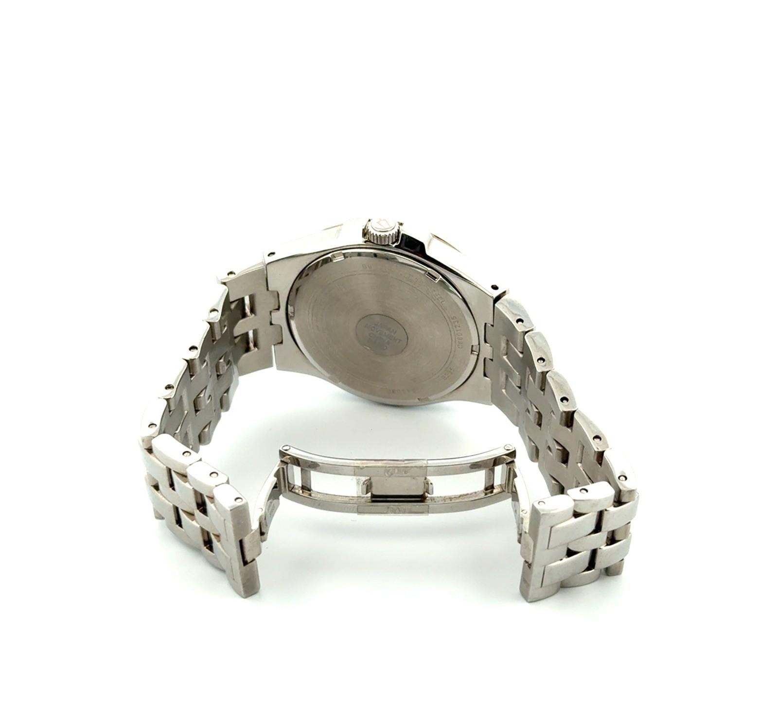 42mm Bulova Phantom 96B235 Pave Crystal Dial Quartz Stainless Steel Wristwatch