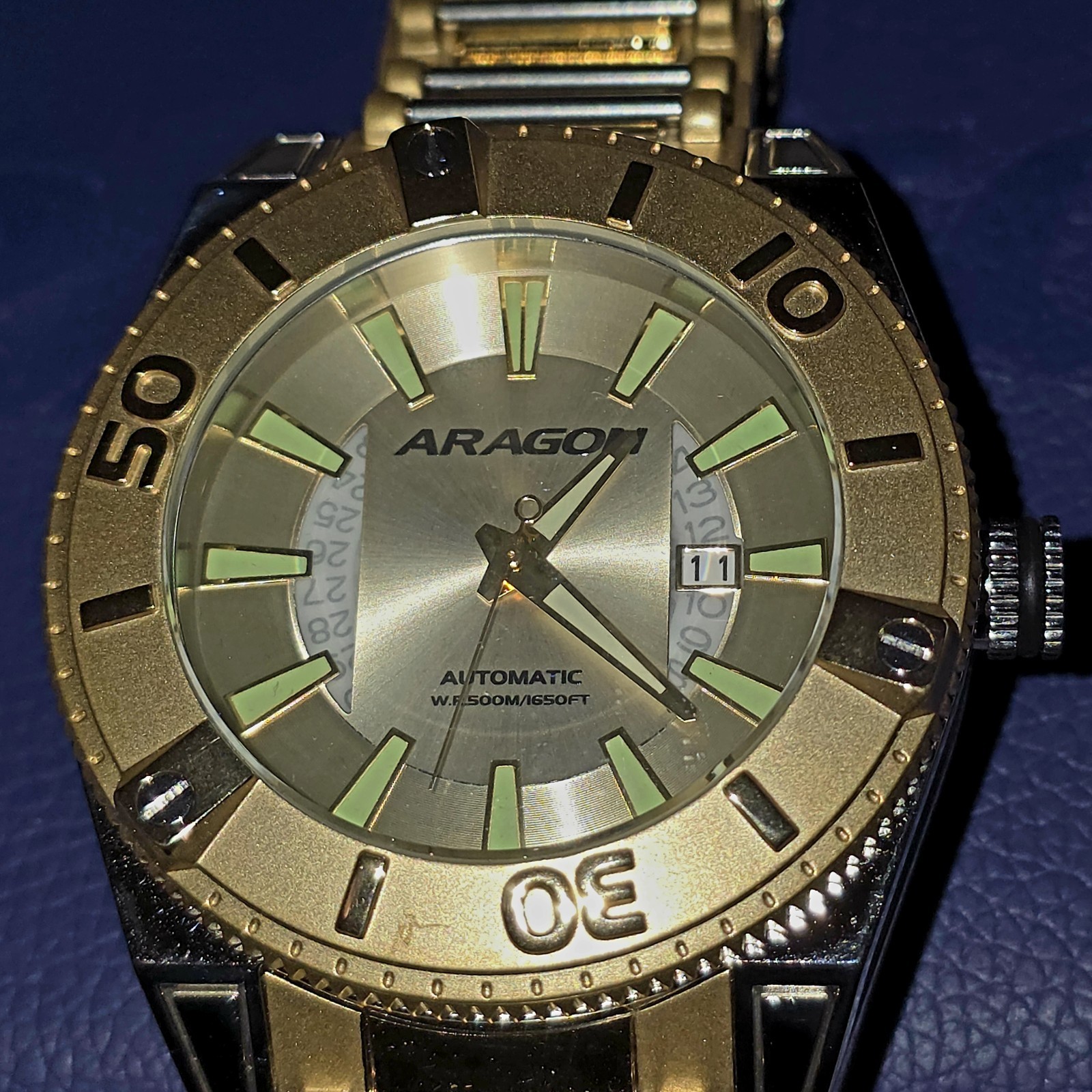 ARAGON Silverjet 50 Automatic Watch – 50mm Stainless Steel – Brand New In Box…