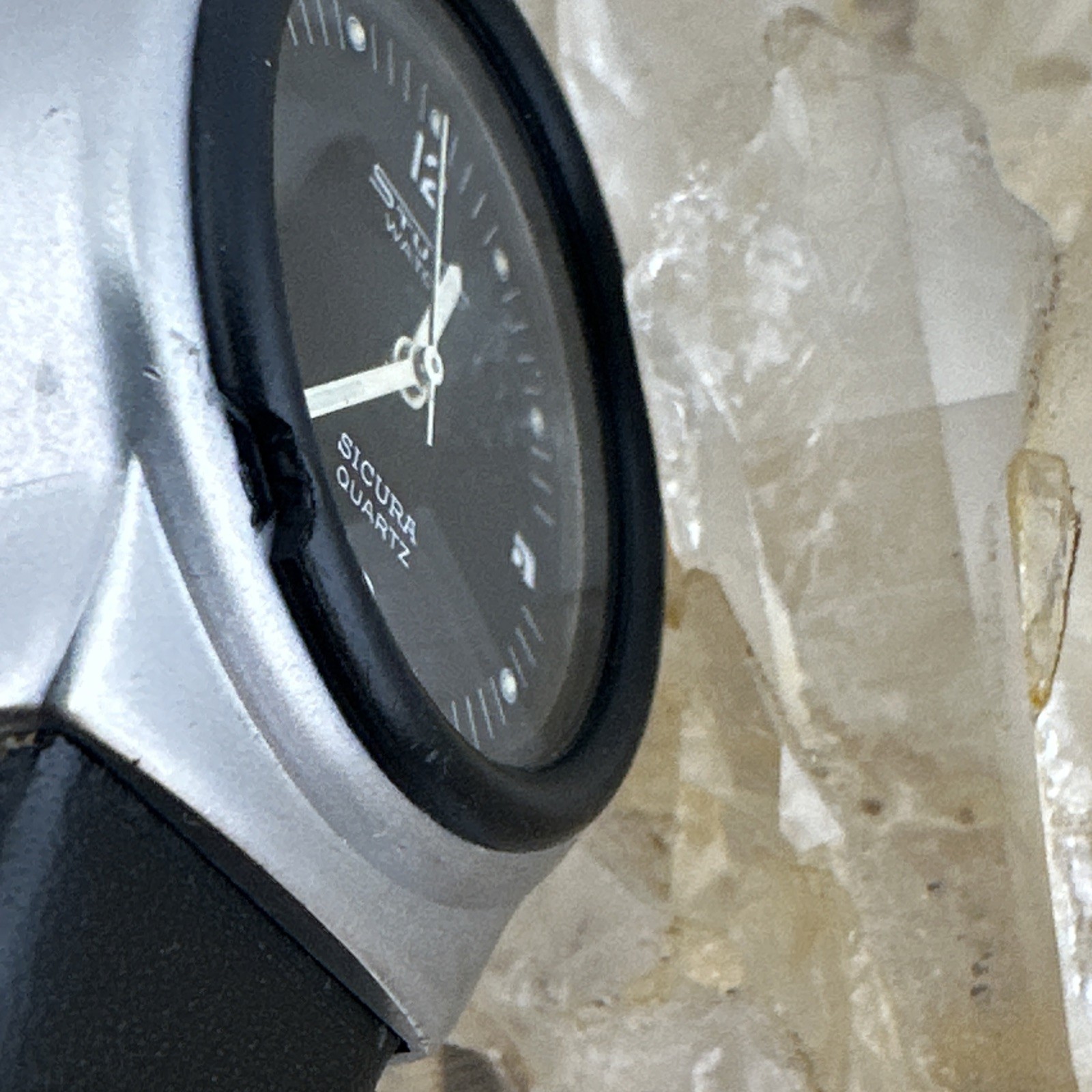 Sicura Stunt With Original Bracelet For Parts Or Restore Chipped Bezel