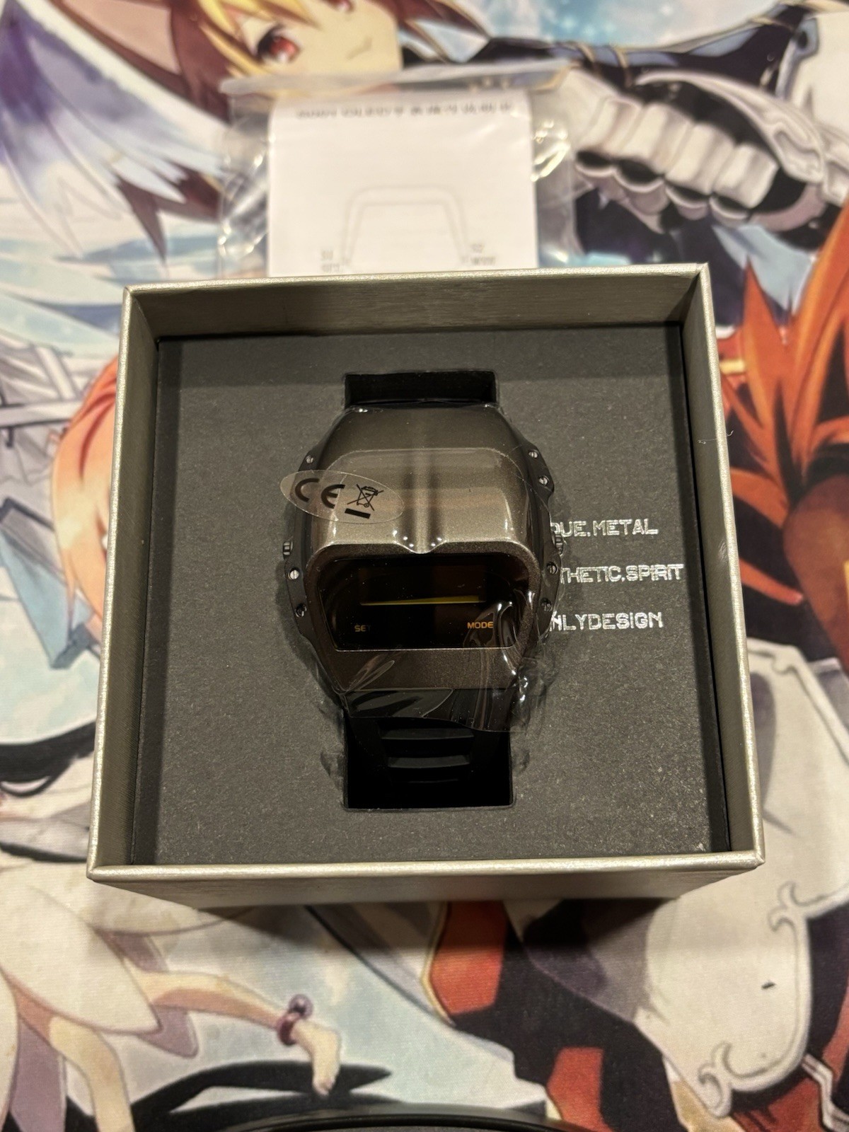 New in Box Benly Design Gladiator X7000 Grey With Black Band