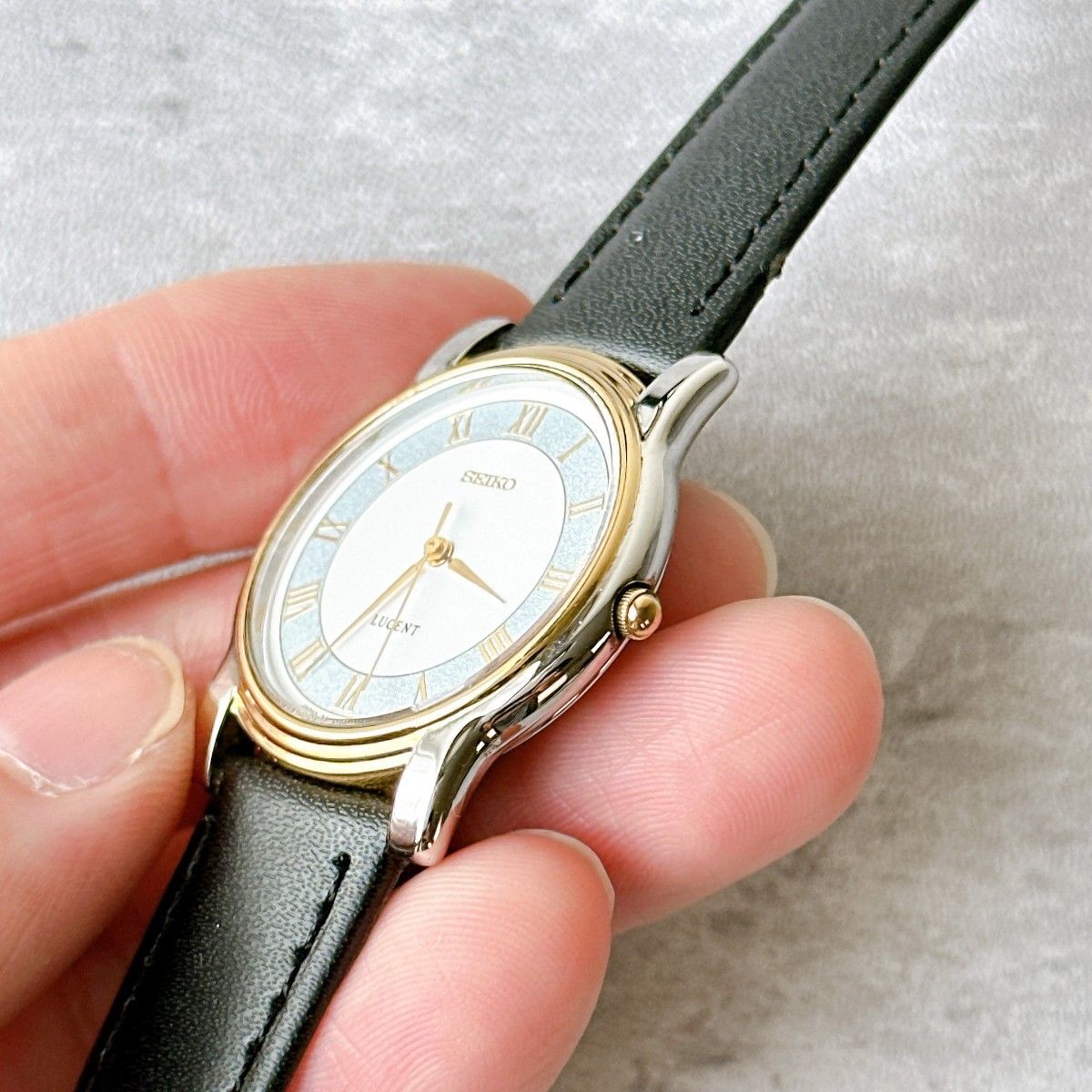 SEIKO LUCENT 5E21 6E00 Seiko Lucent Combination Case Quartz Men’s Watch
