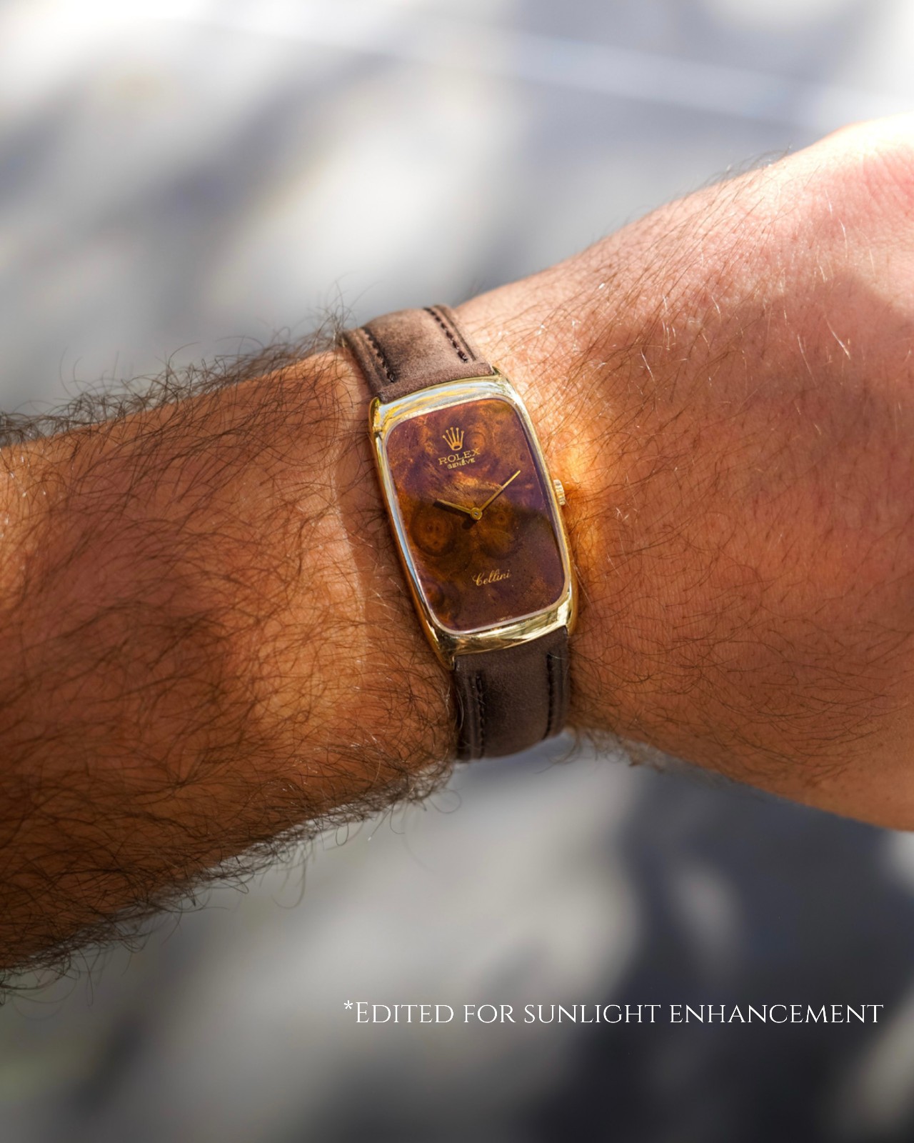 Rolex 18k Cellini “Wood Dial” Ref. 4108