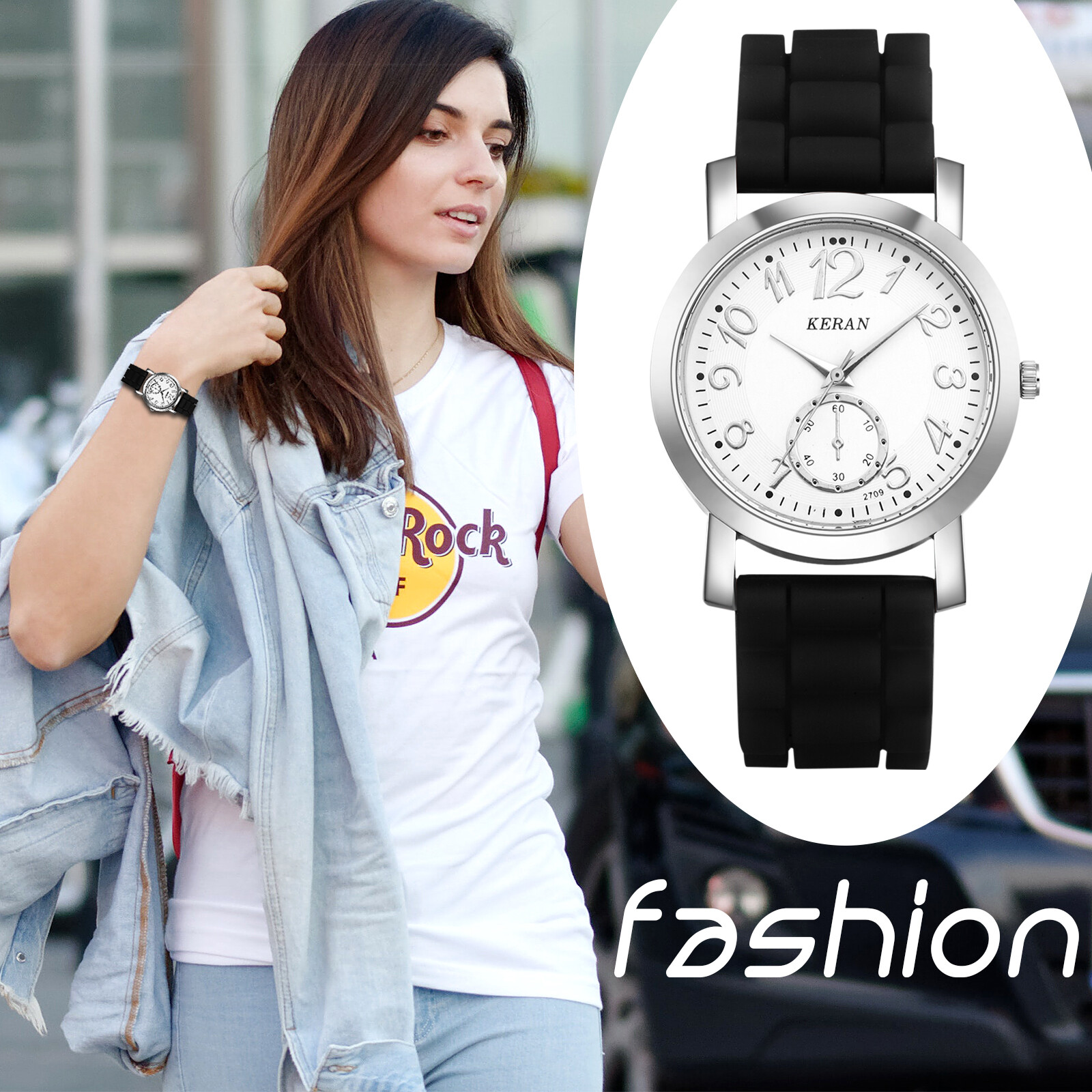 Fashion Men Women Teens Jelly Silicone Quartz Sport Wrist Watch for Boys Girls