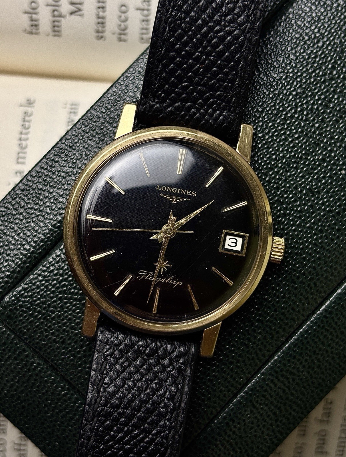 Longines 10K Gold Plated Flagship Ref 2820 Caliber 285