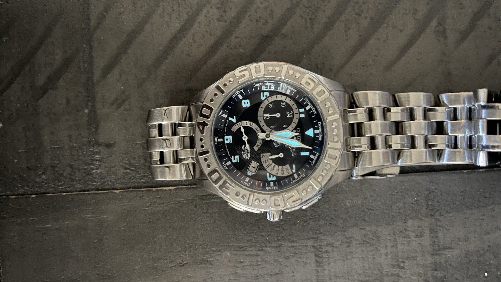 Citizen Eco-Drive Black Calibre 8700 wrist watch
