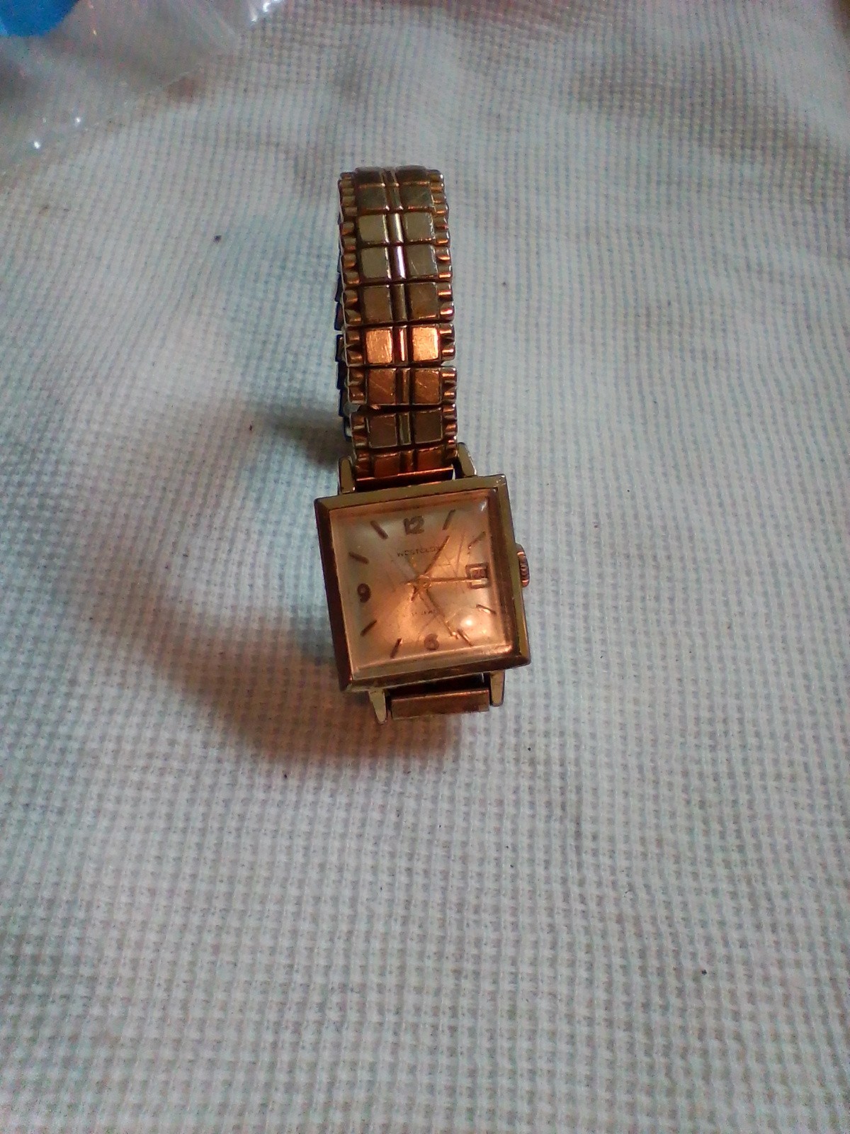 Westclox 1/20 10Kt GF Top Ladies Wind Up Stretch Band Watch Working