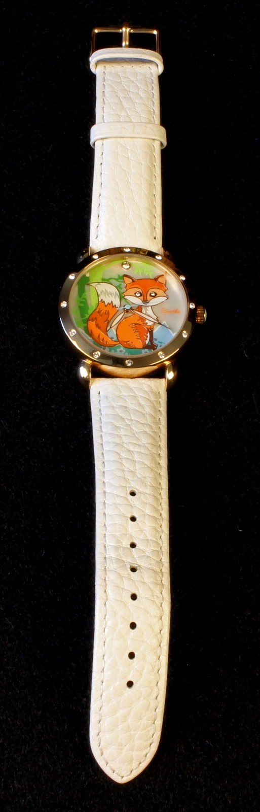 Bertha Vivica Fox Wrist Watch Original Authentic White Band Go Case