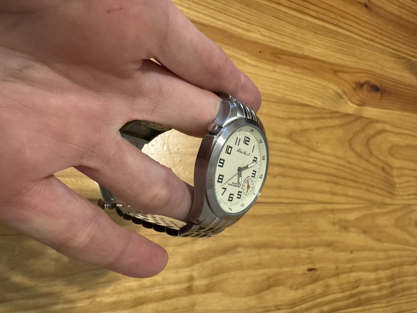 Eddie Bauer Men’s Watch – Dual Time, 5ATM O874 Silver