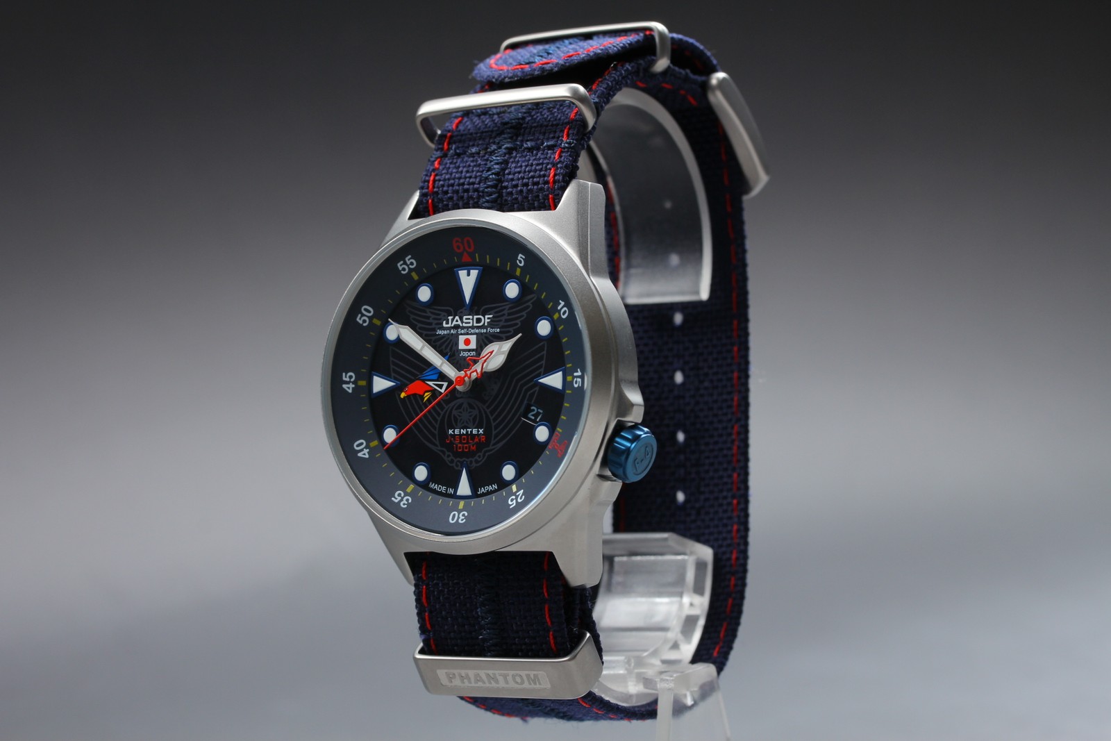 Limited 302 [MINT w/Box] Kentex F Phantom F-4 JASDF S715M-12 Solar Men’s Watch
