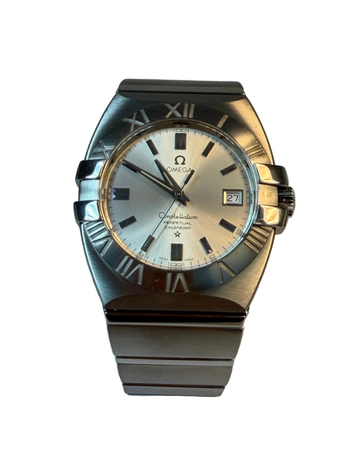 Omega Constellation Perpetual Calendar Stainless Steel Men’s Watch, 1513.30.00