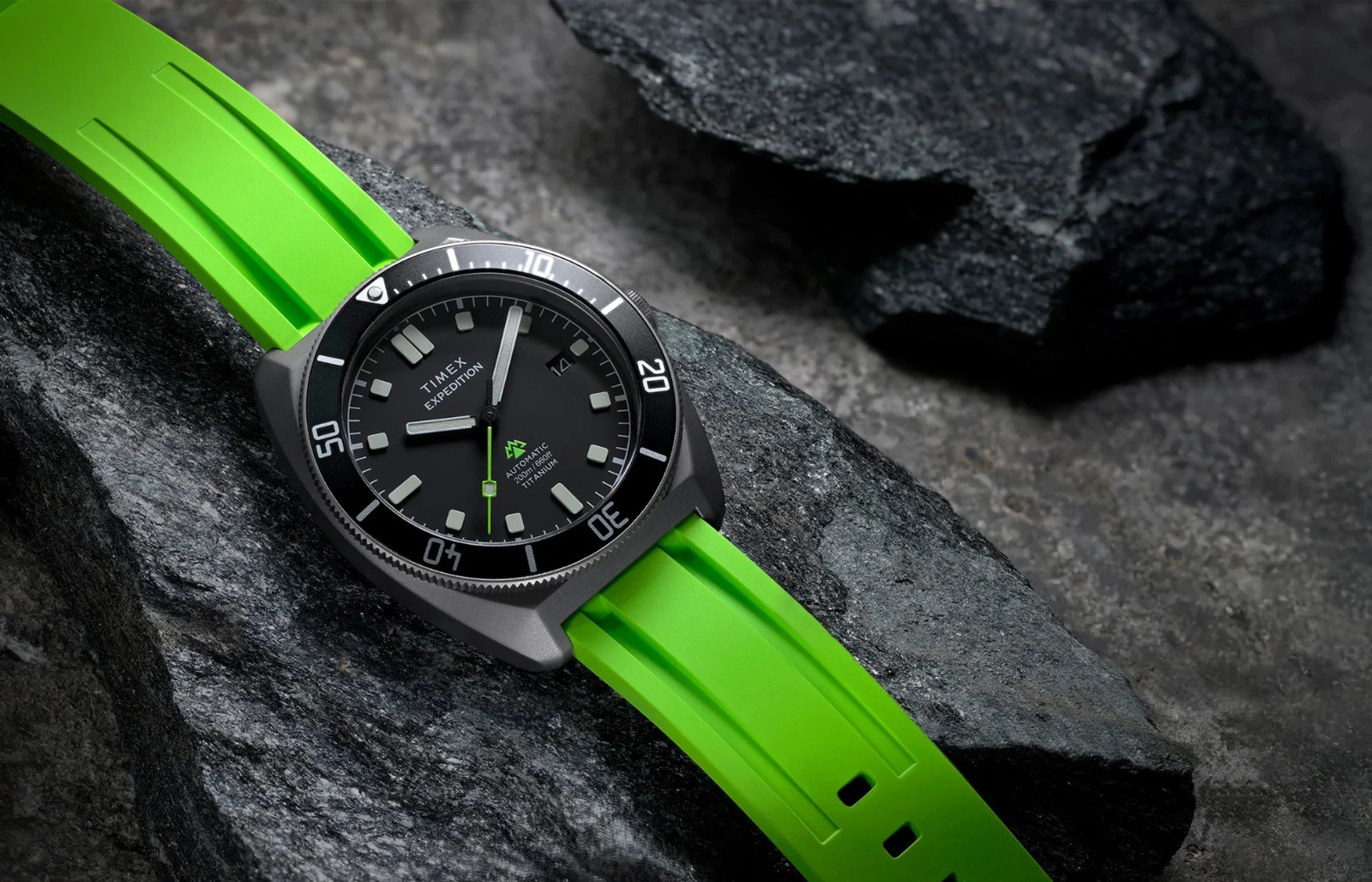 Timex Expedition Pioneer Titanium Automatic 41mm HNBR Synthetic Rubber TW2Y63700