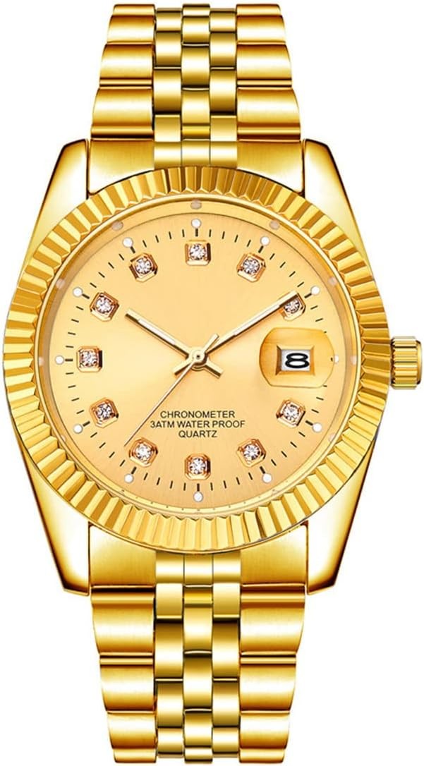 Couple Watches Gifts for Men Women Gold Watch Fashion His and Hers Watches Sets