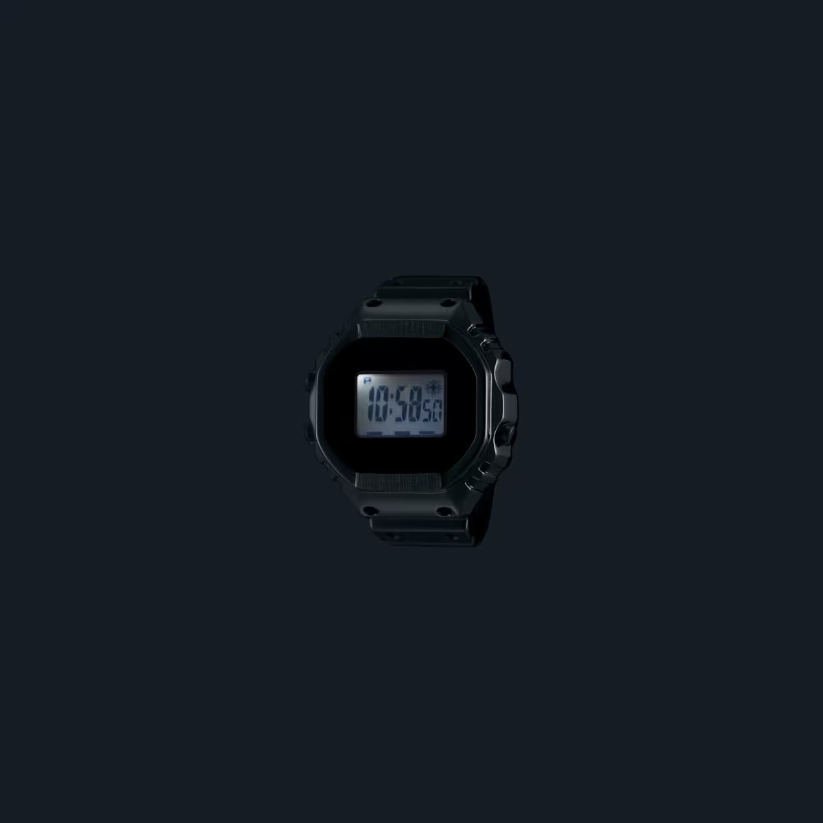 CASIO 50TH ANNIVERSARY SILVER METAL DIGITAL RING WATCH CRW001-1 G SHOCK NEW
