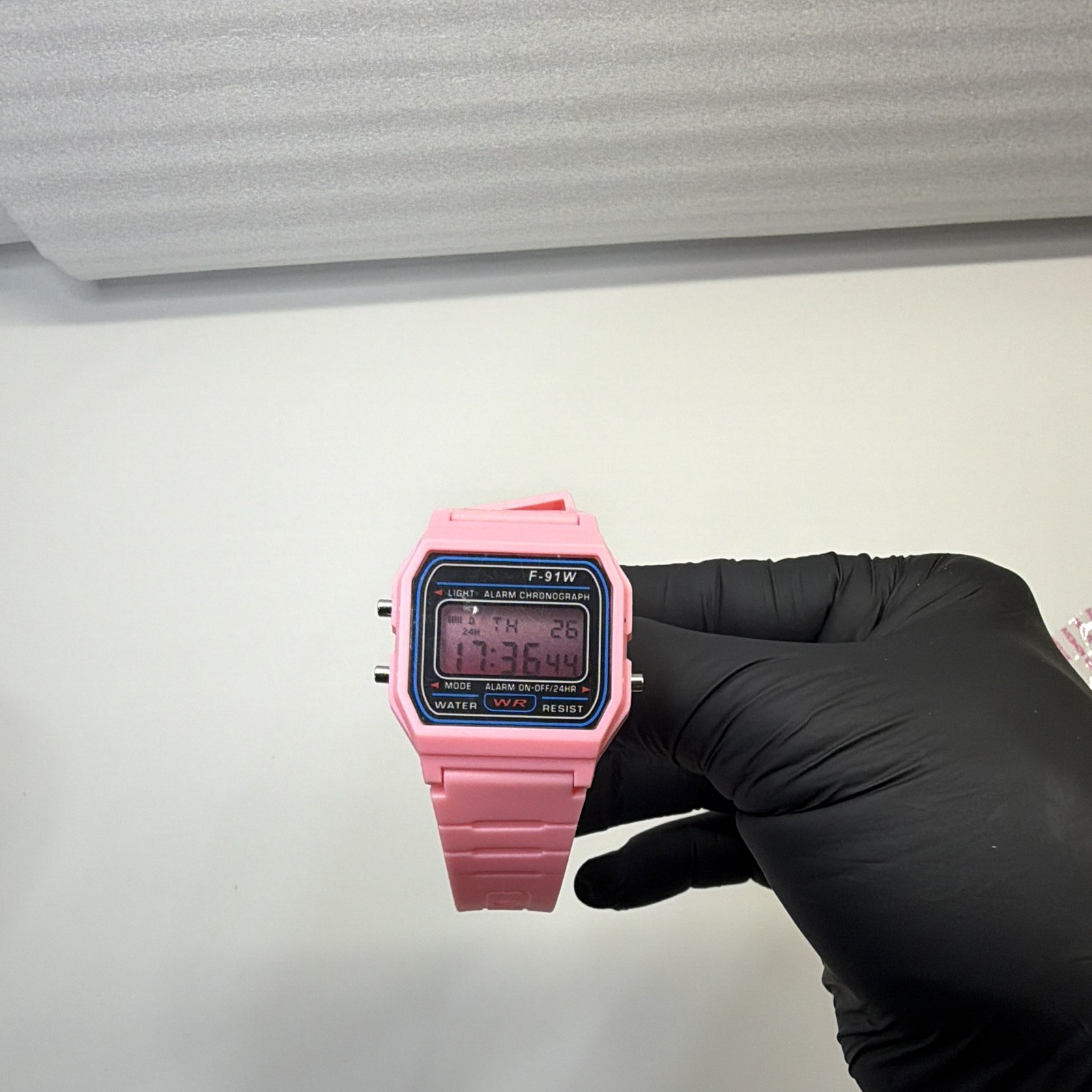 F-91W Rose Eclipse” – Pink Mod | Smoke Gray Gradient Lens