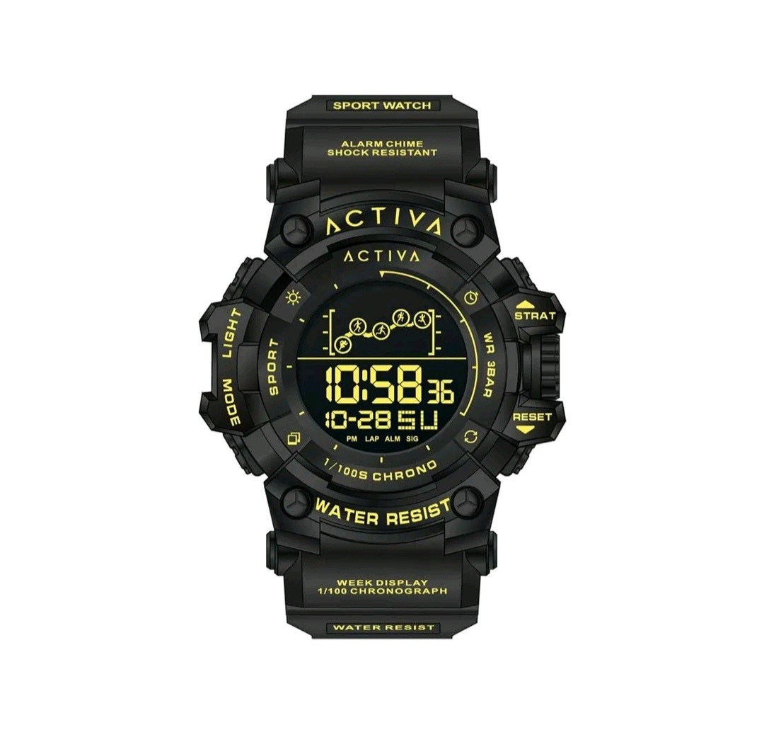 Activa X Invicta Digital Summit Unisex Watch 50mm Black ACW8082-026 Brand New