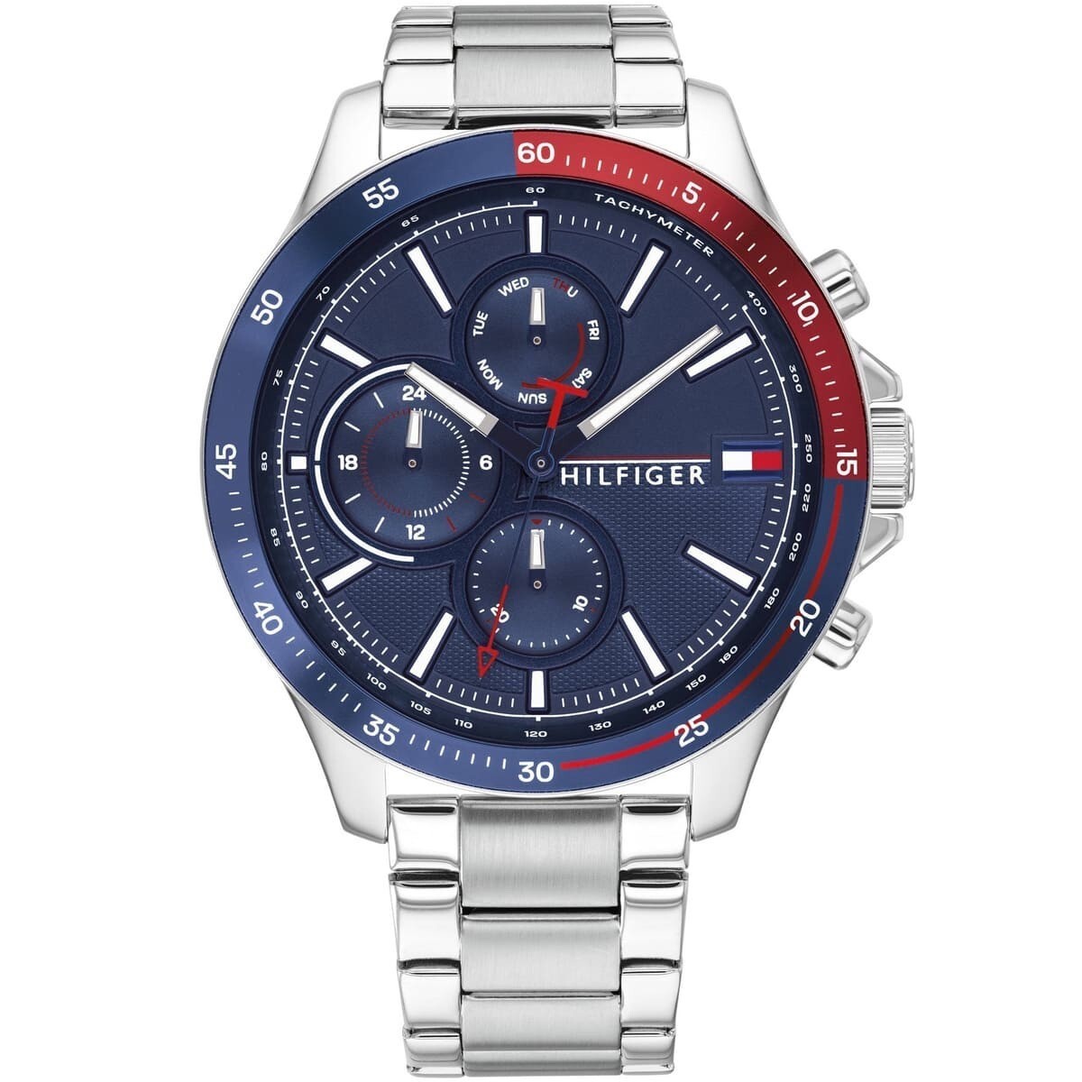 TOMMY HILFIGER Bank 1791718 Blue Dial Man’s Watch 46mm