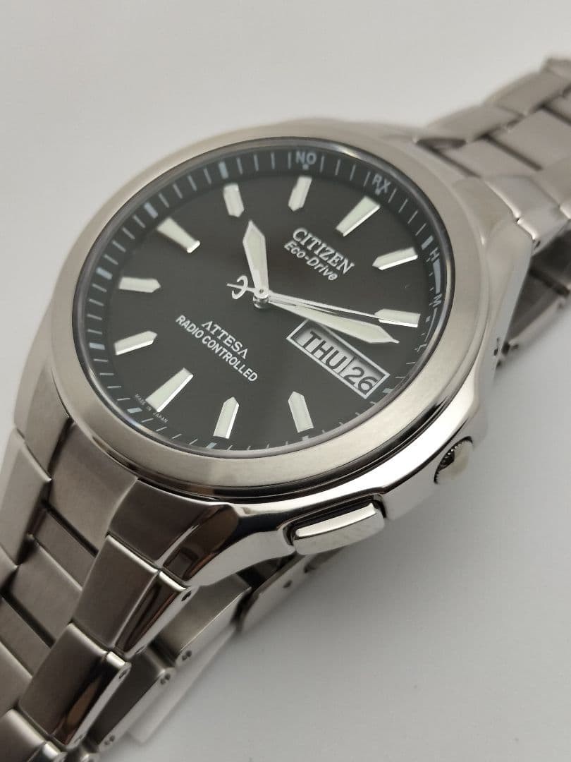 New Classic Day Citizen Attesa Radio Solar Lightweight Titanium