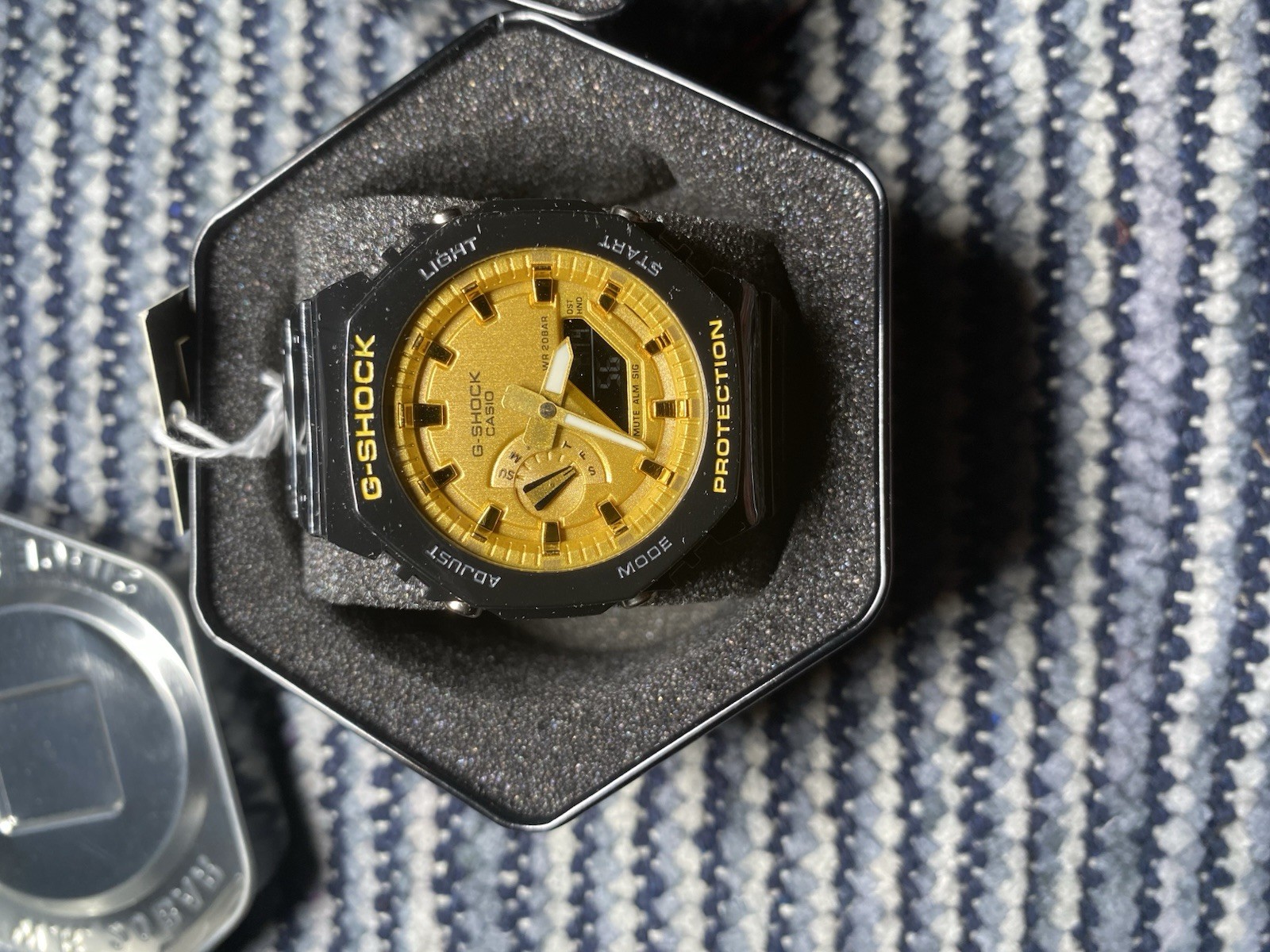 G-SHOCK Analog/Digital Quartz 200m Resin Sport Watch Lot of 2 w/ Tins