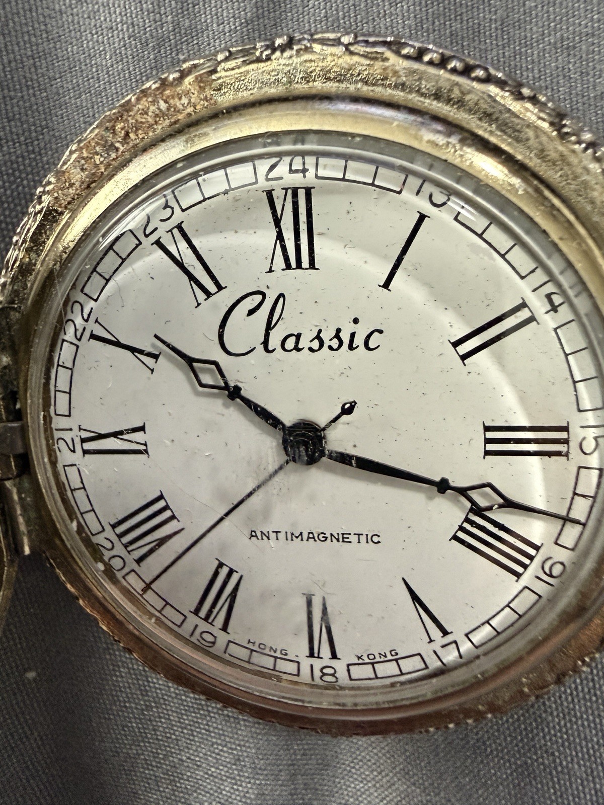 Vintage Pocket Watch For Parts Or possible Repair Only Cowboy/horse Theme