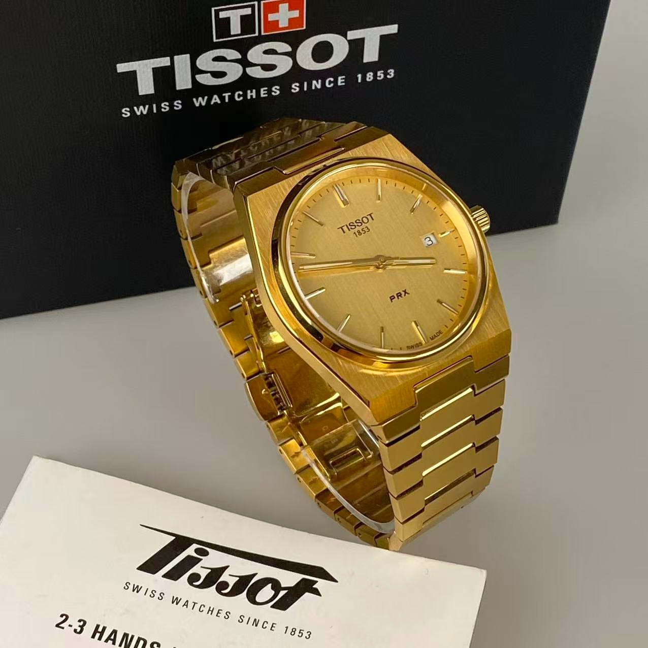 Tissot PRX T137.410.33.021.00 Champagne Dial Stainless Steel Men’s Quartz Watch