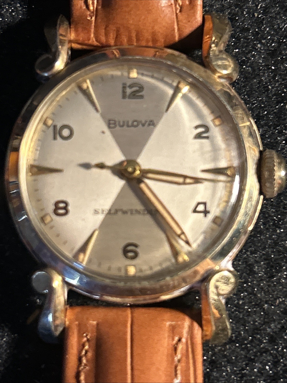 Bulova Winchester Automatic 1959 17 Jewel, Shadow Dial. Men’s Watch. 10k RGP.