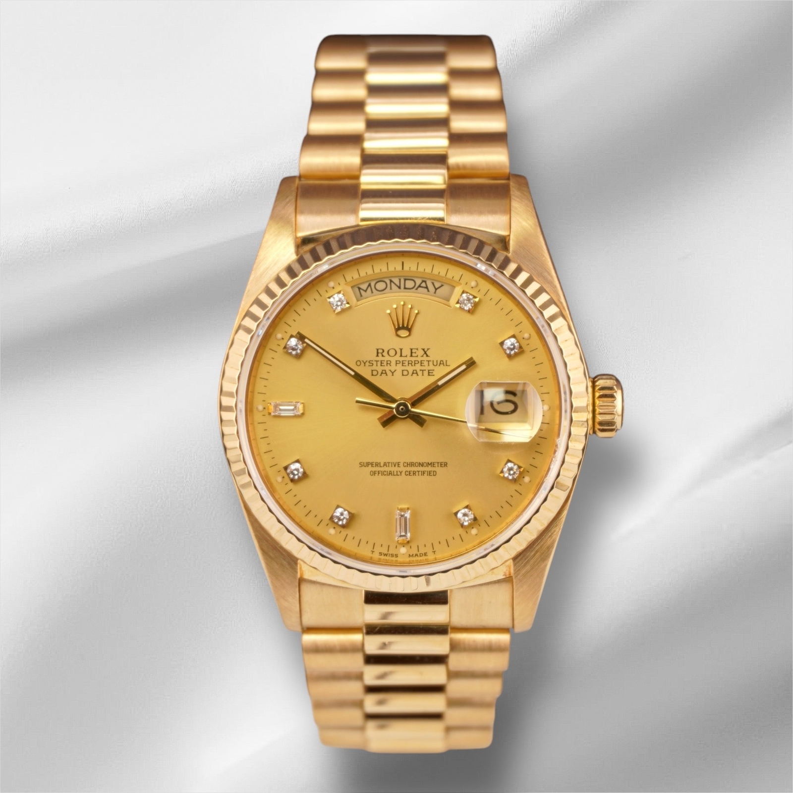 Rolex DAY-DATE 36mm 18K Yellow Gold President Men’s Watch Ref 18038