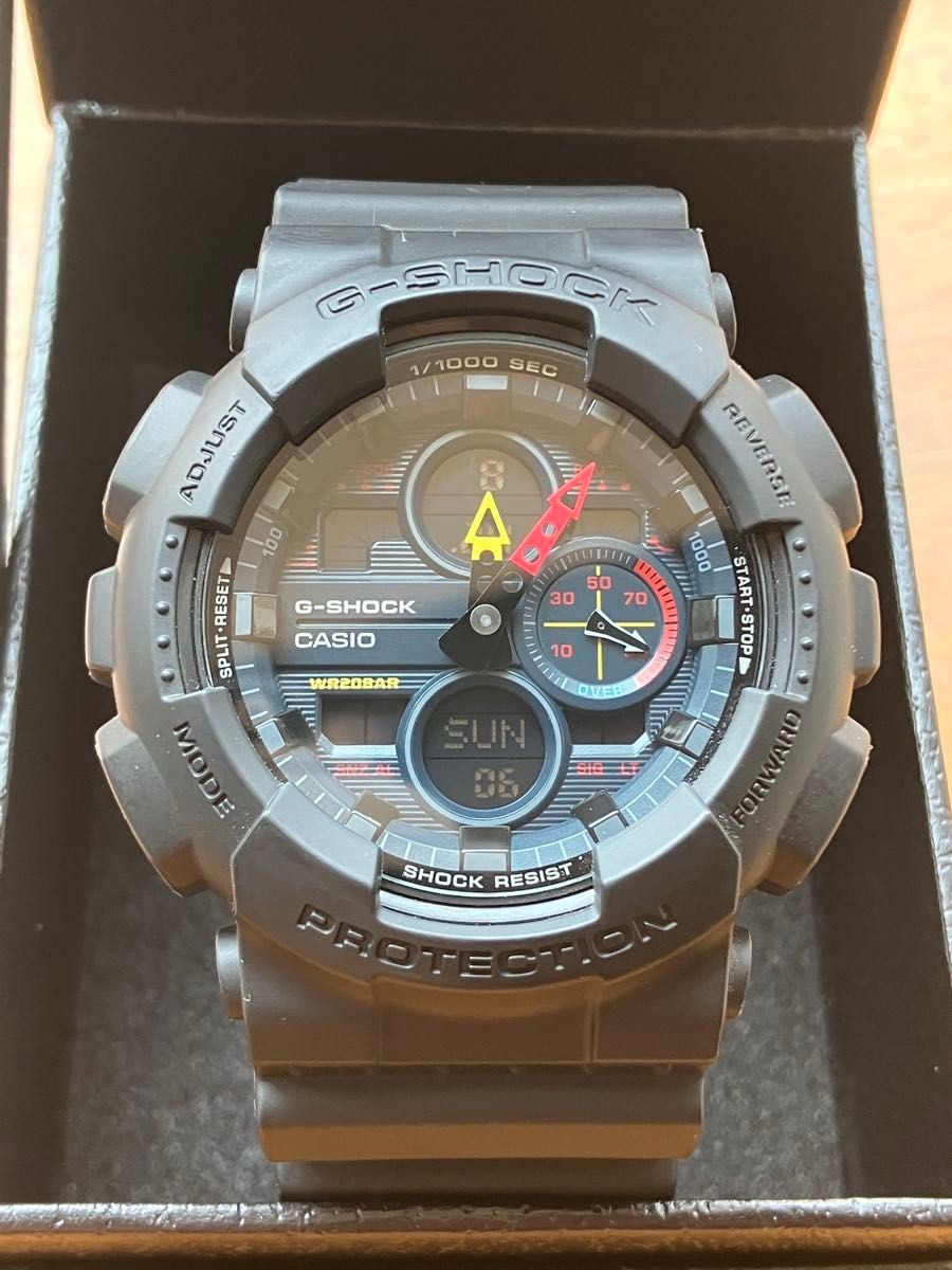 CASIO G SHOCK GA 140BMC Analog Digital Quartz Watch Black Neon Mens Resin