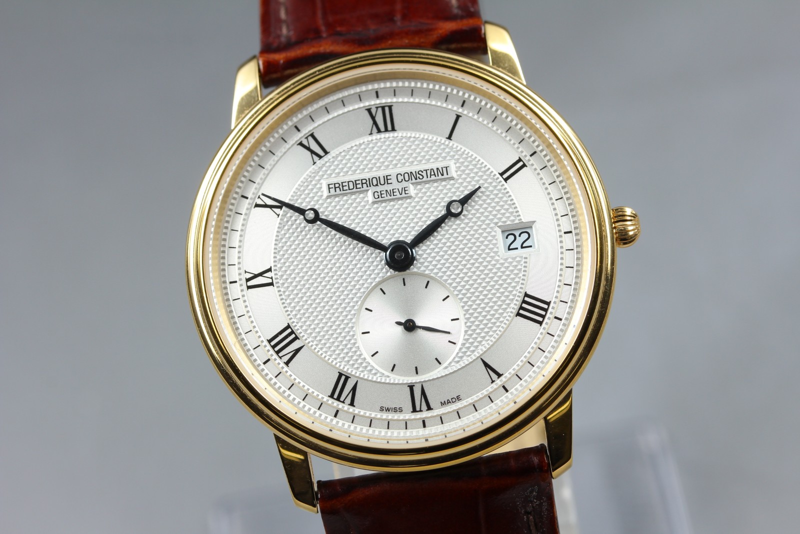Frederique Constant Geneve Men’s Watch FC200/220/235/245X4S25/6 Qz [Near MINT]