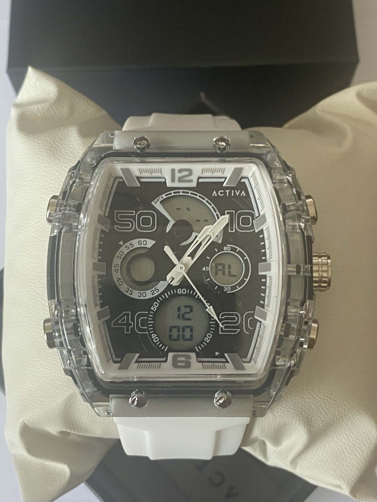 New Activa Vion X Invicta Digital Essentials Men’s Watch 45mm White ACW8109-002