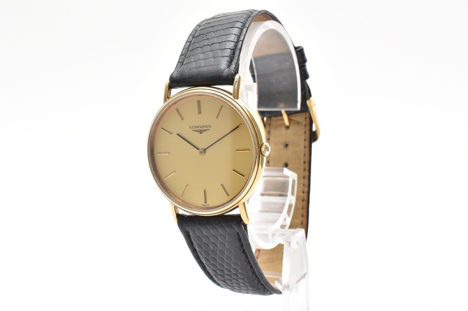 [EXC+5] LONGINES Grand Classic L4.637.2 33mm Gold Dial Quartz Men’s Watch