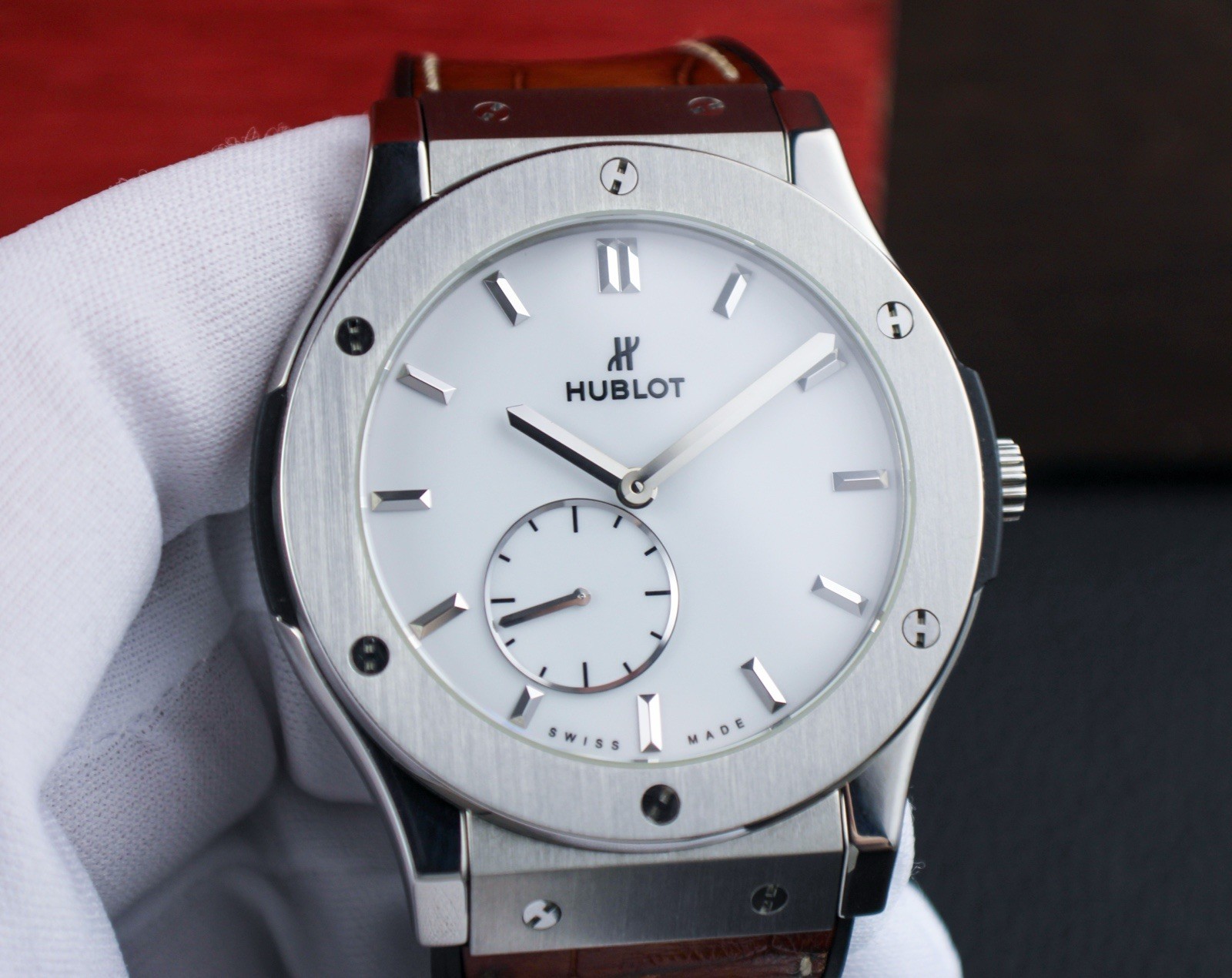 Hublot Classic Fusion Ultra Thin Titanium 515.NX.2210.LR 45mm White Dial