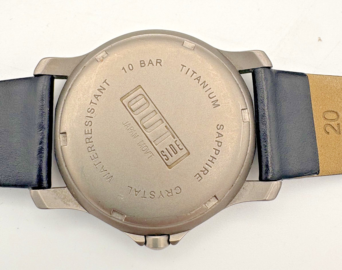 Boccia Titanium Mens Watch Day Date Sapphire Crystal 10 Bar Leather Band