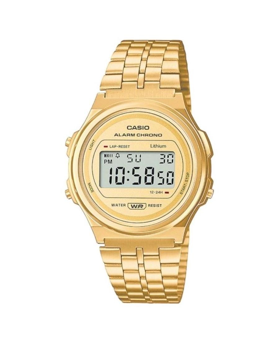CASIO Women Digital Quartz Casual Watch Classic Dress Golden Dial Waterproof Rou