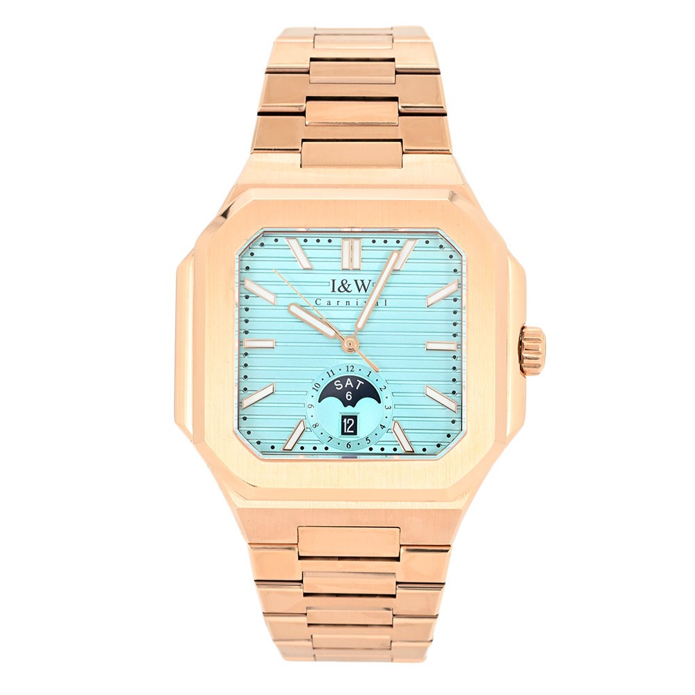 I＆W Carnival IW55876RG-5G IW55876RG Rose Gold Automatic LightBlue Rose Gold