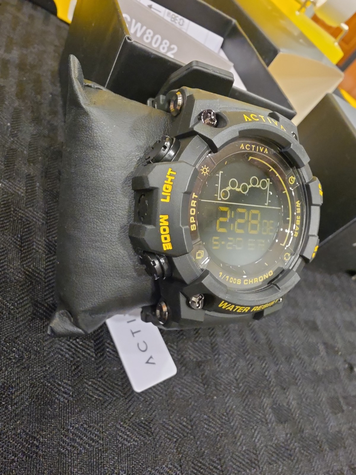 Activa X Invicta Digital Unisex Watch – 50mm, Black ACW8082-026 New