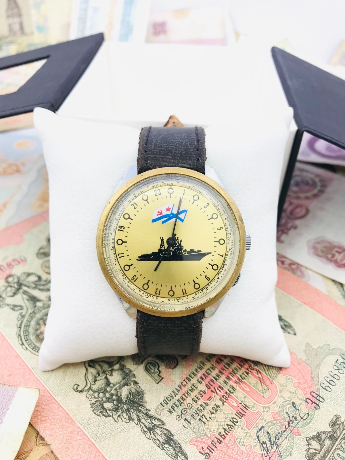 🐧 Rare Raketa 24 Cities Polar Soviet Arctic Watch 2623 Wristwatch USSR ❄️