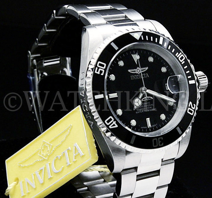 NEW Invicta Pro Diver COIN EDGE Bezel NH35 AUTOMATIC 24 Jewels SS BraceletWatch