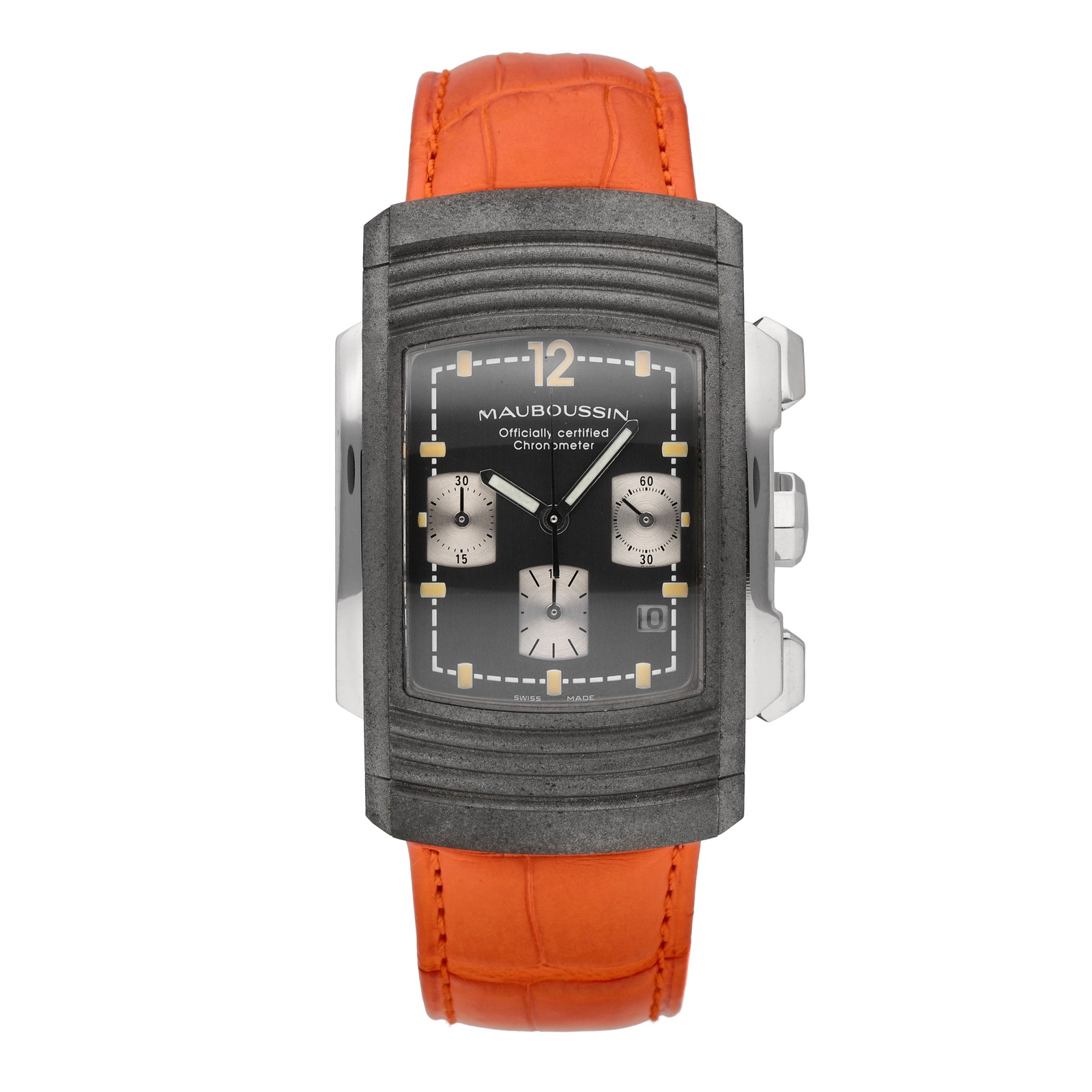 Mauboussin Fouga Limited Edition Chrono Yttrium & Platinum Automatic Men’s Watch