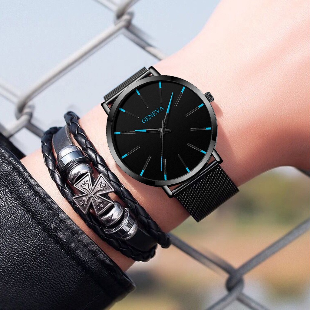 Waterproof Men’s Watch Stainless Steel Quartz Luminous Classic Watches Business