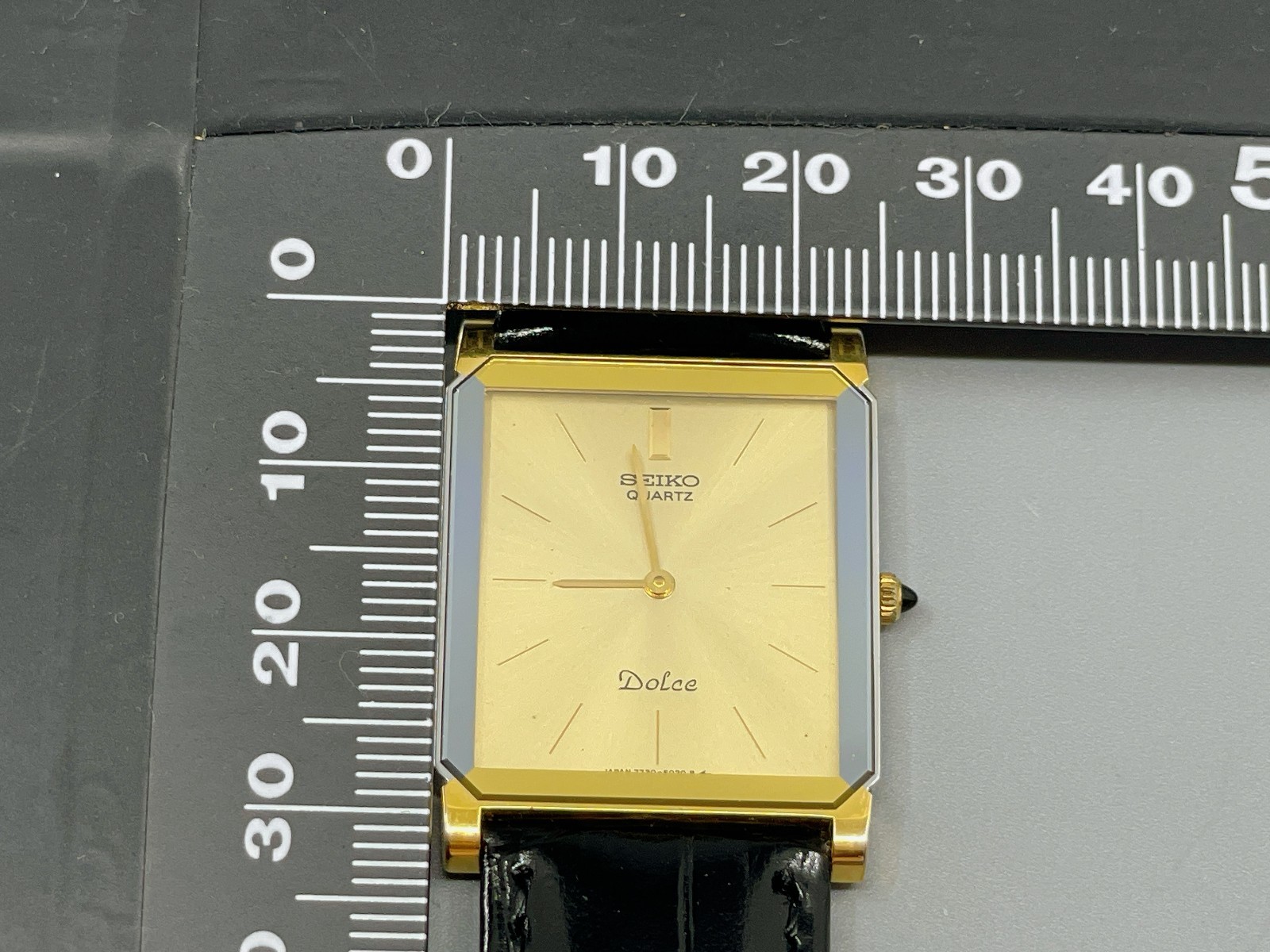 Seiko Dolce 7730-5020 US Stock Two-Tone Vintage 1987 Gold Quartz Mens Watch